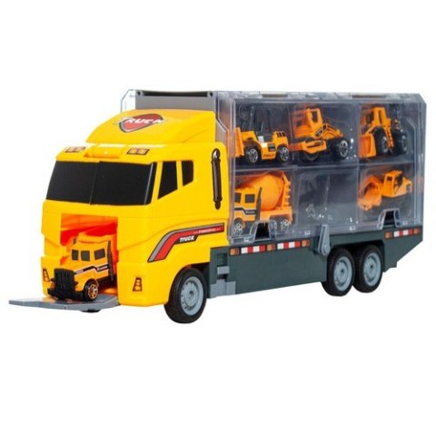Zestaw ciężarówka TIR z 6 autami 22481 Zestaw ciężarówka TIR z 6 autami 22481