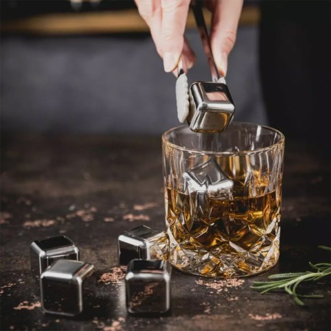 KOSTKI STALOWE TERMICZNE DO DRINKÓW 8 szt.+ SZCZYPCE KLAUSBERG KB-7651 KLAUSBERG