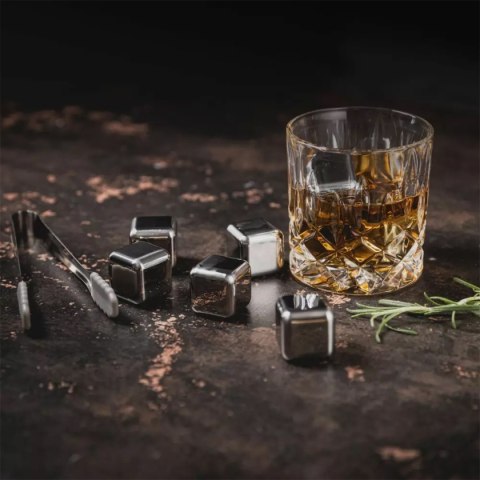KOSTKI STALOWE TERMICZNE DO DRINKÓW 8 szt.+ SZCZYPCE KLAUSBERG KB-7651 KLAUSBERG