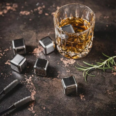 KOSTKI STALOWE TERMICZNE DO DRINKÓW 8 szt.+ SZCZYPCE KLAUSBERG KB-7651 KLAUSBERG