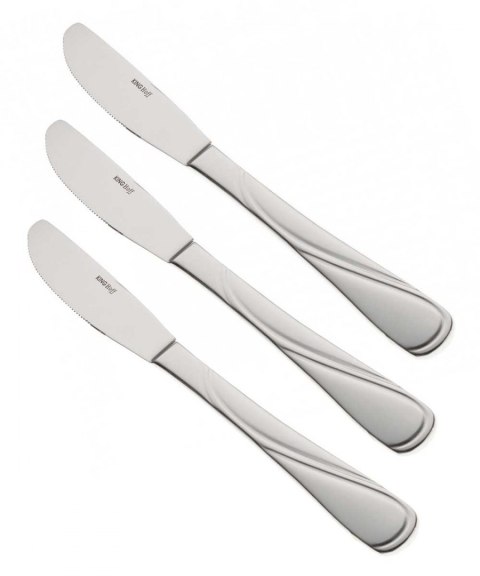 NÓŻ OBIADOWY 3 szt.KINGHOFF KH-1443 połysk KINGHOFF NÓŻ OBIADOWY 3 szt.KINGHOFF KH-1443 połysk KINGHOFF