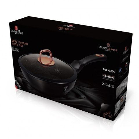 PATELNIA GRANITOWA 24cm BERLINGER HAUS BLACK ROSE BH-1643 BERLINGER HAUS PATELNIA GRANITOWA 24cm BERLINGER HAUS BLACK ROSE BH-1643 BERLINGER HAUS