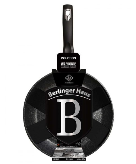 PATELNIA GRANITOWA 24cm BERLINGER HAUS BLACK SILVER BH-1844 BERLINGER HAUS PATELNIA GRANITOWA 24cm BERLINGER HAUS BLACK SILVER BH-1844 BERLINGER HAUS