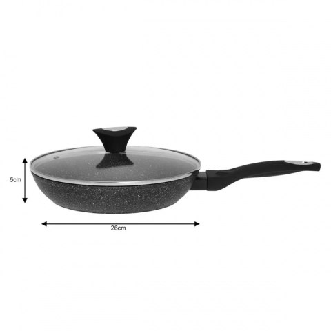 PATELNIA GRANITOWA 26cm Z POKRYWĄ KLAUSBERG KB-7040 KLAUSBERG