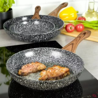 PATELNIA GRANITOWA 28cm GRANIT WOOD KINGHOFF KH-1029 KINGHOFF
