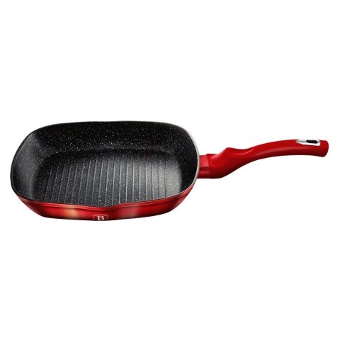 PATELNIA GRANITOWA GRILLOWA 28cm BERLINGER HAUS RED METALLIC LINE BH-1271 BERLINGER HAUS PATELNIA GRANITOWA GRILLOWA 28cm BERLINGER HAUS RED METALLIC LINE BH-1271 BERLINGER HAUS