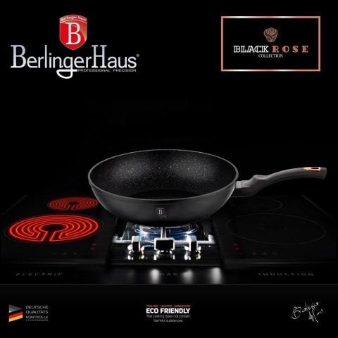 PATELNIA GRANITOWA WOK 28cm BERLINGER HAUS BLACK ROSE BH-1638 BERLINGER HAUS PATELNIA GRANITOWA WOK 28cm BERLINGER HAUS BLACK ROSE BH-1638 BERLINGER HAUS
