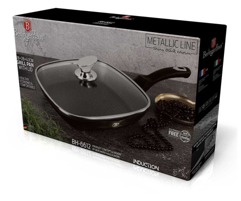 PATELNIA GRILLOWA 28cm BERLINGER HAUS BH-6612 SHINY BLACK BERLINGER HAUS PATELNIA GRILLOWA 28cm BERLINGER HAUS BH-6612 SHINY BLACK BERLINGER HAUS