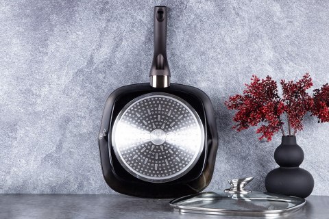 PATELNIA GRILLOWA 28cm BERLINGER HAUS BH-6612 SHINY BLACK BERLINGER HAUS PATELNIA GRILLOWA 28cm BERLINGER HAUS BH-6612 SHINY BLACK BERLINGER HAUS