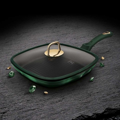 PATELNIA TYTANOWA GRILLOWA BERLINGER HAUS 28cm BH-6051 EMERALD BERLINGER HAUS PATELNIA TYTANOWA GRILLOWA BERLINGER HAUS 28cm BH-6051 EMERALD BERLINGER HAUS