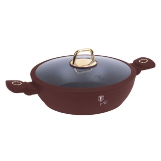 PŁASKI GARNEK TYTANOWY Z POKRYWĄ 28cm BERLINGER HAUS BH-8038 LEONARDO BERLINGER HAUS