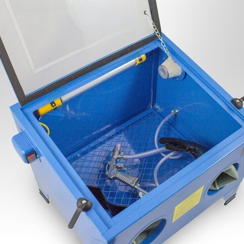 Piaskarka kabinowa 90L + PISTOLET + DYSZE + FOLIA Bituxx