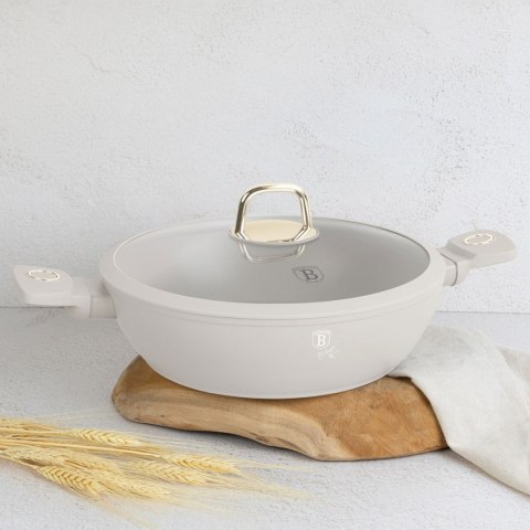 PŁASKI GARNEK TYTANOWY Z POKRYWĄ 30cm BERLINGER HAUS BH-8069 SAHARA BERLINGER HAUS