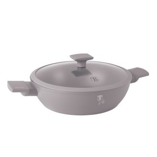 PŁASKI GARNEK TYTANOWY Z POKRYWĄ 30cm BERLINGER HAUS BH-8099 TAUPE BERLINGER HAUS