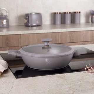 PŁASKI GARNEK TYTANOWY Z POKRYWĄ 30cm BERLINGER HAUS BH-8099 TAUPE BERLINGER HAUS