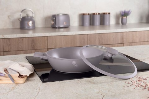 PŁASKI GARNEK TYTANOWY Z POKRYWĄ 30cm BERLINGER HAUS BH-8099 TAUPE BERLINGER HAUS