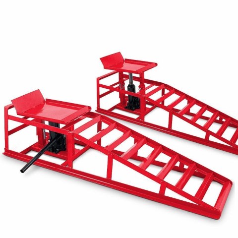 RAMPA CZERWONE RAMPY Z PODNOŚNIKIEM HYDRAULICZNYM 2 x 2000 kg Bituxx