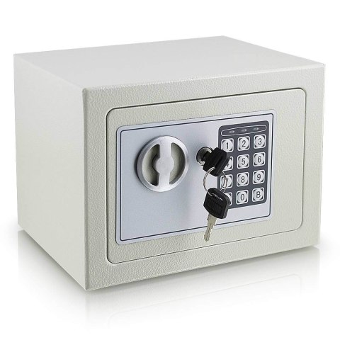 SEJF ELEKTRONICZNY MINI BIUROWY JASNY SZARY Bituxx SEJF ELEKTRONICZNY MINI BIUROWY JASNY SZARY Bituxx