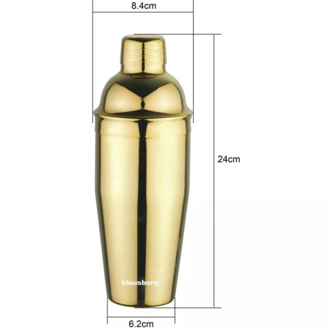 SHAKER BARMAŃSKI DO KOKTAJLI 750ml KLAUSBERG KB-7649 KLAUSBERG