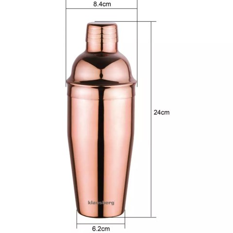 SHAKER BARMAŃSKI DO KOKTAJLI 750ml KLAUSBERG KB-7650 KLAUSBERG