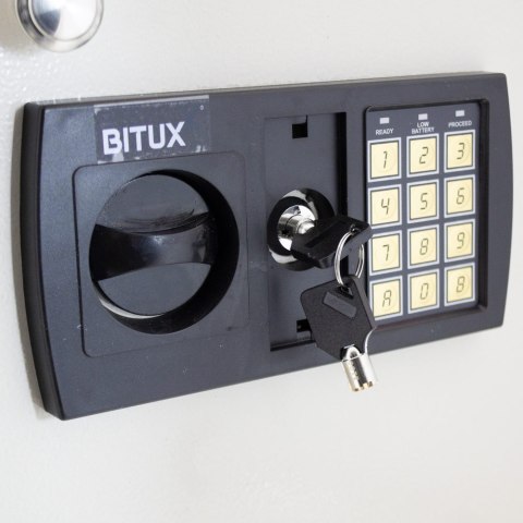 Sejf elektroniczny na 48 kluczy z brelokami Bituxx