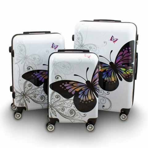 Set walizek MOTYL 3D Bituxx Set walizek MOTYL 3D Bituxx