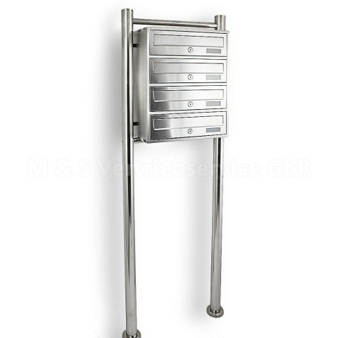 SKRZYNKA POCZTOWA LOKATORSKA 4 METALLIC STAL NIERDZEWNA Bituxx