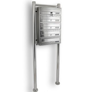 SKRZYNKA POCZTOWA LOKATORSKA 5 METALLIC STAL NIERDZEWNA Bituxx