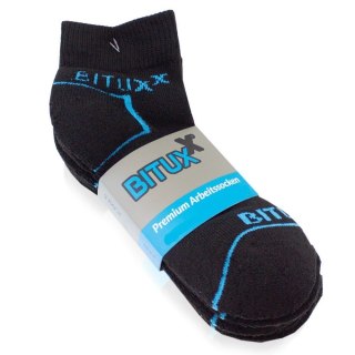 Skarpety robocze sportowe 3/4 rozm. 39-50 czarne 12 par Bituxx