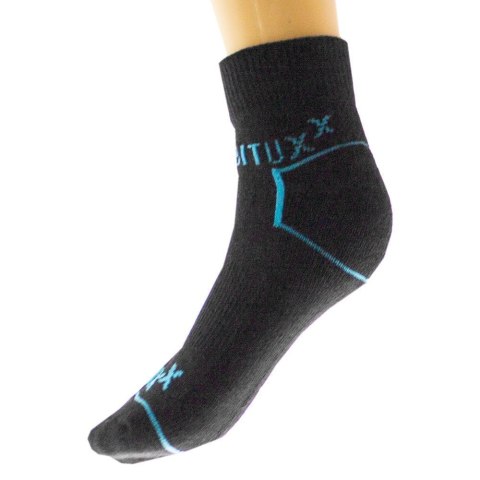 Skarpety robocze sportowe 3/4 rozm. 39-50 czarne 12 par Bituxx Skarpety robocze sportowe 3/4 rozm. 39-50 czarne 12 par Bituxx