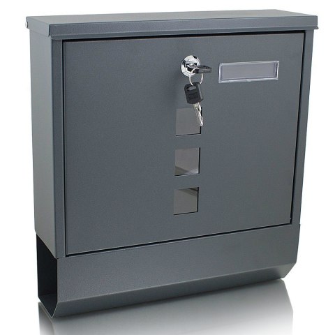 Skrzynka pocztowa na listy z gazetnikiem ze stali inox Bituxx Skrzynka pocztowa na listy z gazetnikiem ze stali inox Bituxx