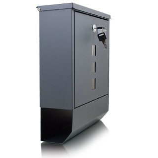 Skrzynka pocztowa na listy z gazetnikiem ze stali inox Bituxx