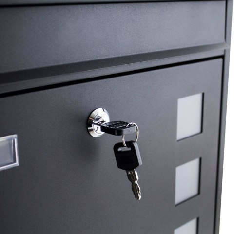 Skrzynka pocztowa ścienna Mailbox Letterbox Czarna Bituxx Skrzynka pocztowa ścienna Mailbox Letterbox Czarna Bituxx
