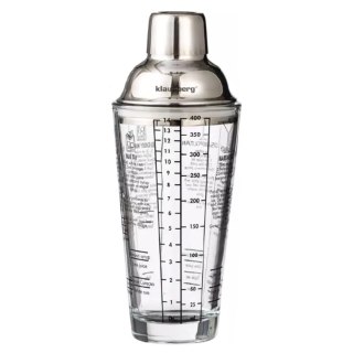 SZKLANY SHAKER BARMAŃSKI 400ml Z PRZEPISAMI KLAUSBERG KB-7647 KLAUSBERG