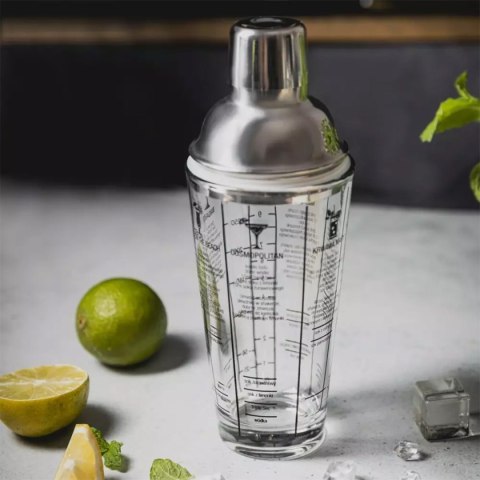 SZKLANY SHAKER BARMAŃSKI 400ml Z PRZEPISAMI KLAUSBERG KB-7647 KLAUSBERG