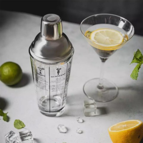 SZKLANY SHAKER BARMAŃSKI 400ml Z PRZEPISAMI KLAUSBERG KB-7647 KLAUSBERG