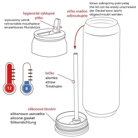 TERMOS KUBEK TERMICZNY BIDON PUSZKA 700ml 128875 ORION TERMOS KUBEK TERMICZNY BIDON PUSZKA 700ml 128875 ORION