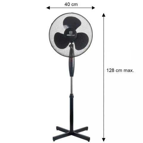 WENTYLATOR WIATRAK STOJĄCY PODŁOGOWY KINGCOOL KC-2125 czarny KINGHOFF WENTYLATOR WIATRAK STOJĄCY PODŁOGOWY KINGCOOL KC-2125 czarny KINGHOFF