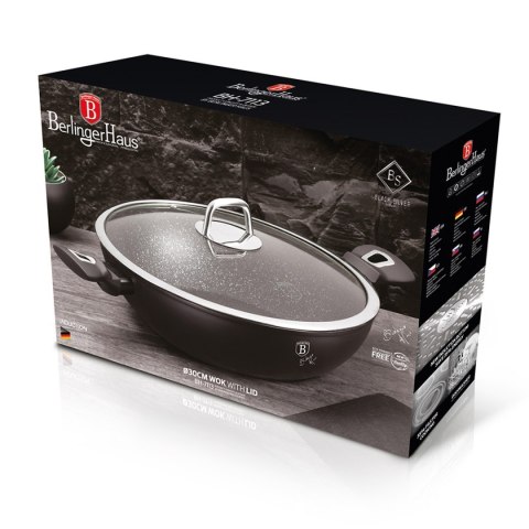 WOK GRANITOWY 30cm BERLINGER HAUS BH-7113 BLACK SILVER BERLINGER HAUS WOK GRANITOWY 30cm BERLINGER HAUS BH-7113 BLACK SILVER BERLINGER HAUS