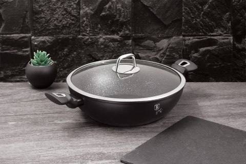 WOK GRANITOWY 30cm BERLINGER HAUS BH-7113 BLACK SILVER BERLINGER HAUS WOK GRANITOWY 30cm BERLINGER HAUS BH-7113 BLACK SILVER BERLINGER HAUS