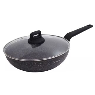 WOK MARMURKOWY Z POKRYWĄ KLAUSBERG 28cm KB-7668 KLAUSBERG