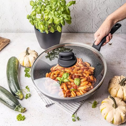 WOK MARMURKOWY Z POKRYWĄ KLAUSBERG 28cm KB-7668 KLAUSBERG