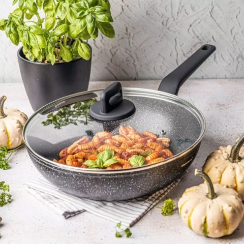 WOK MARMURKOWY Z POKRYWĄ KLAUSBERG 28cm KB-7668 KLAUSBERG
