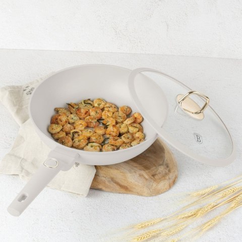 WOK TYTANOWY Z POKRYWĄ 28cm BERLINGER HAUS BH-8064 SAHARA BERLINGER HAUS