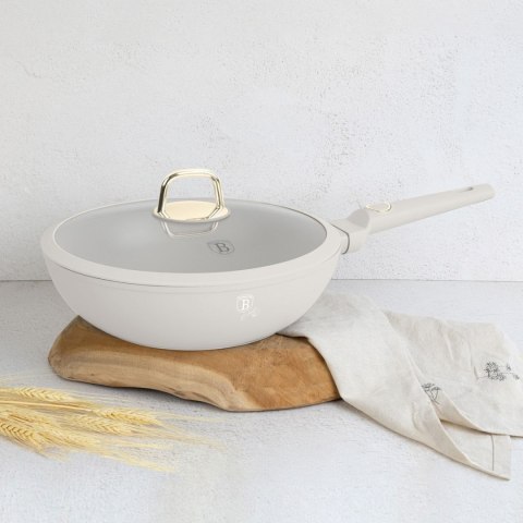WOK TYTANOWY Z POKRYWĄ 28cm BERLINGER HAUS BH-8064 SAHARA BERLINGER HAUS