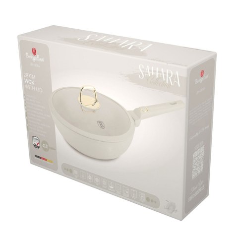 WOK TYTANOWY Z POKRYWĄ 28cm BERLINGER HAUS BH-8064 SAHARA BERLINGER HAUS
