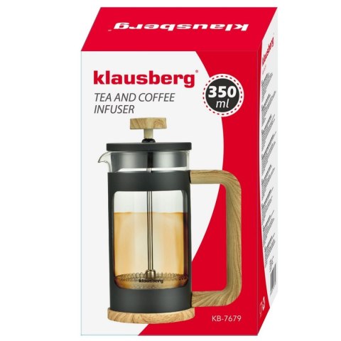 ZAPARZACZ TŁOKOWY DO KAWY/HERBATY 350ml KLAUSBERG KB-7679 KLAUSBERG