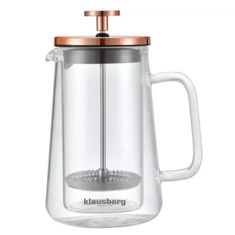 ZAPARZACZ TŁOKOWY DO KAWY/HERBATY TERMICZNY 350ml KLAUSBERG KB-7723 KLAUSBERG