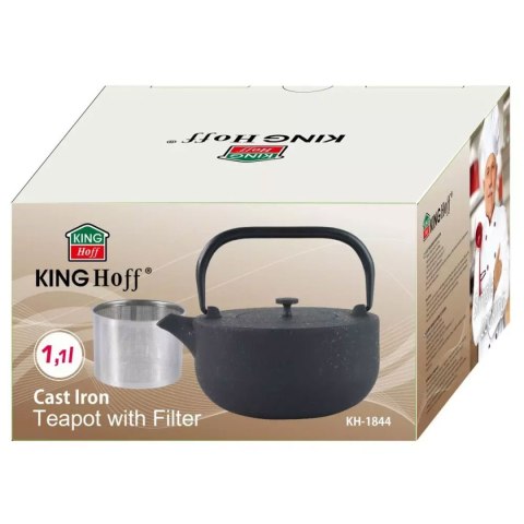 ZAPARZACZ ŻELIWNY DZBANEK 1,1L Z FILTREM KINGHOFF KH-1844 KINGHOFF
