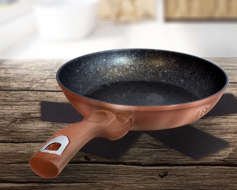 ZESTAW 3 PATELNI GRANITOWYCH BERLINGER HAUS ROSE GOLD LINE BH-6195 BERLINGER HAUS
